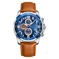 Silver & Blue & Orange